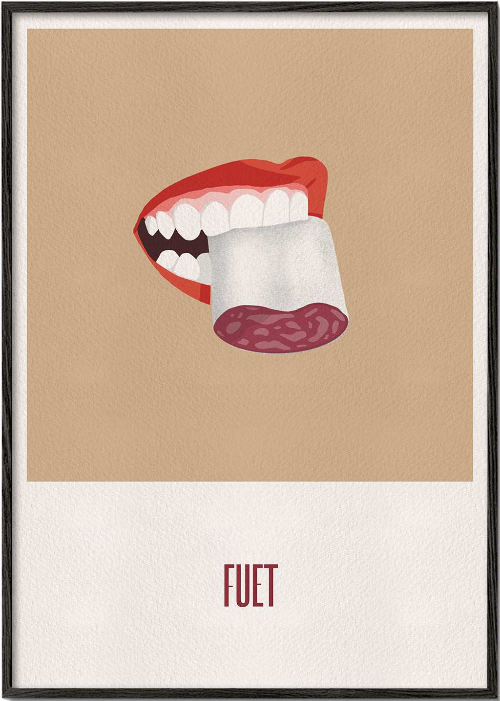 Kökskonst Fuet illustration