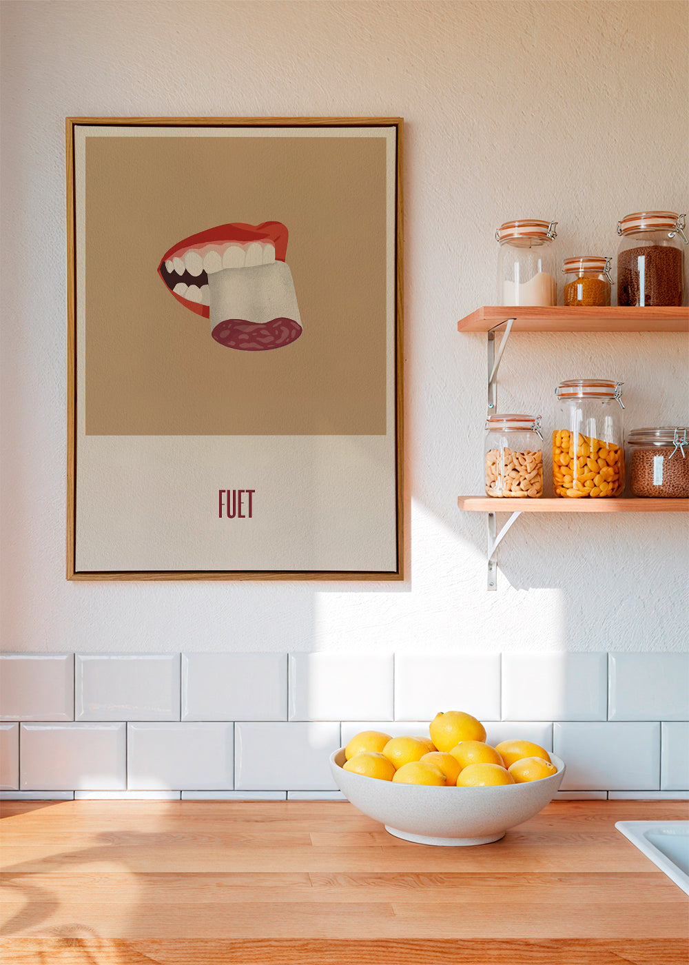 Kökskonst Fuet illustration