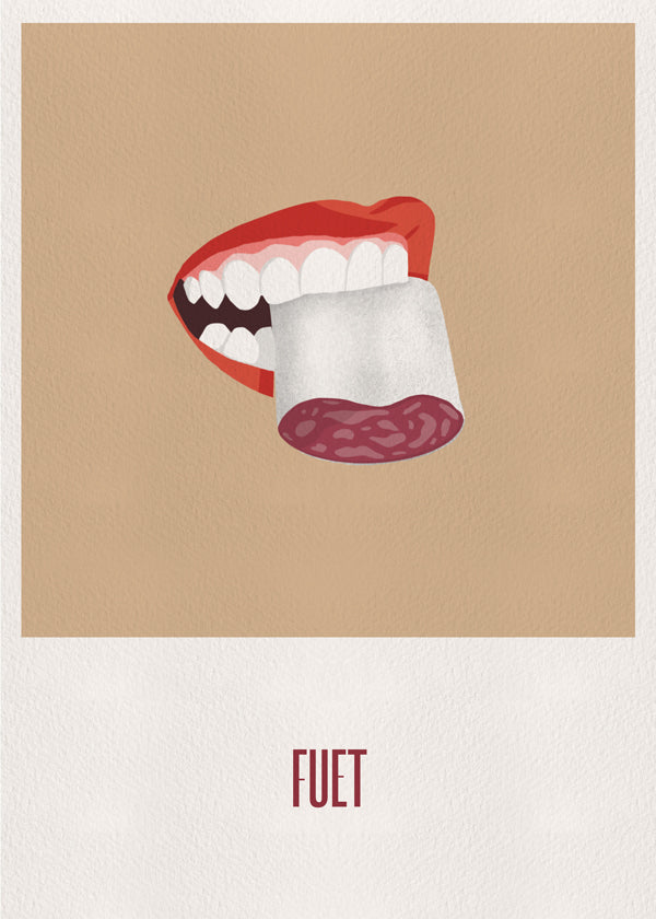 Kökskonst Fuet illustration