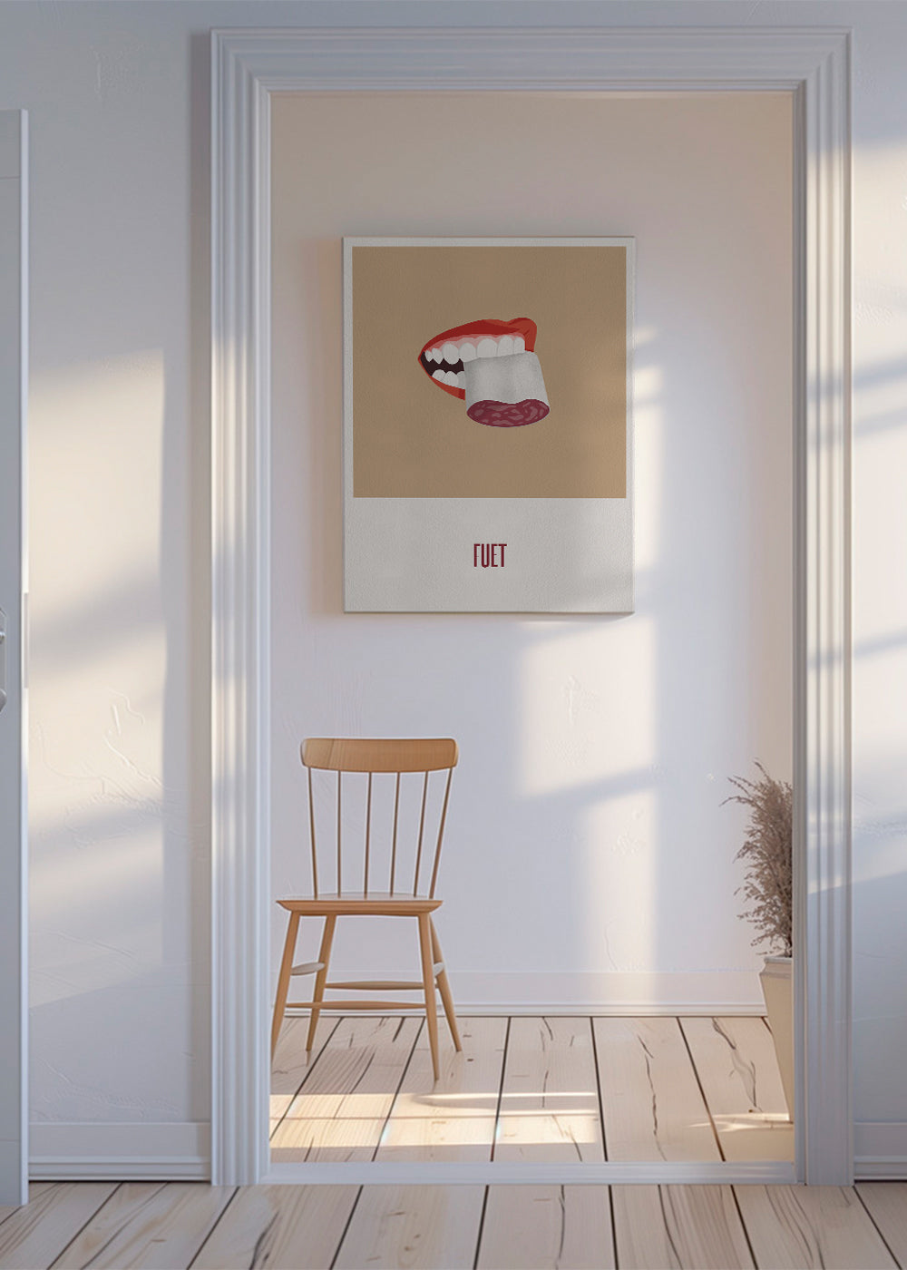 Kökskonst Fuet illustration