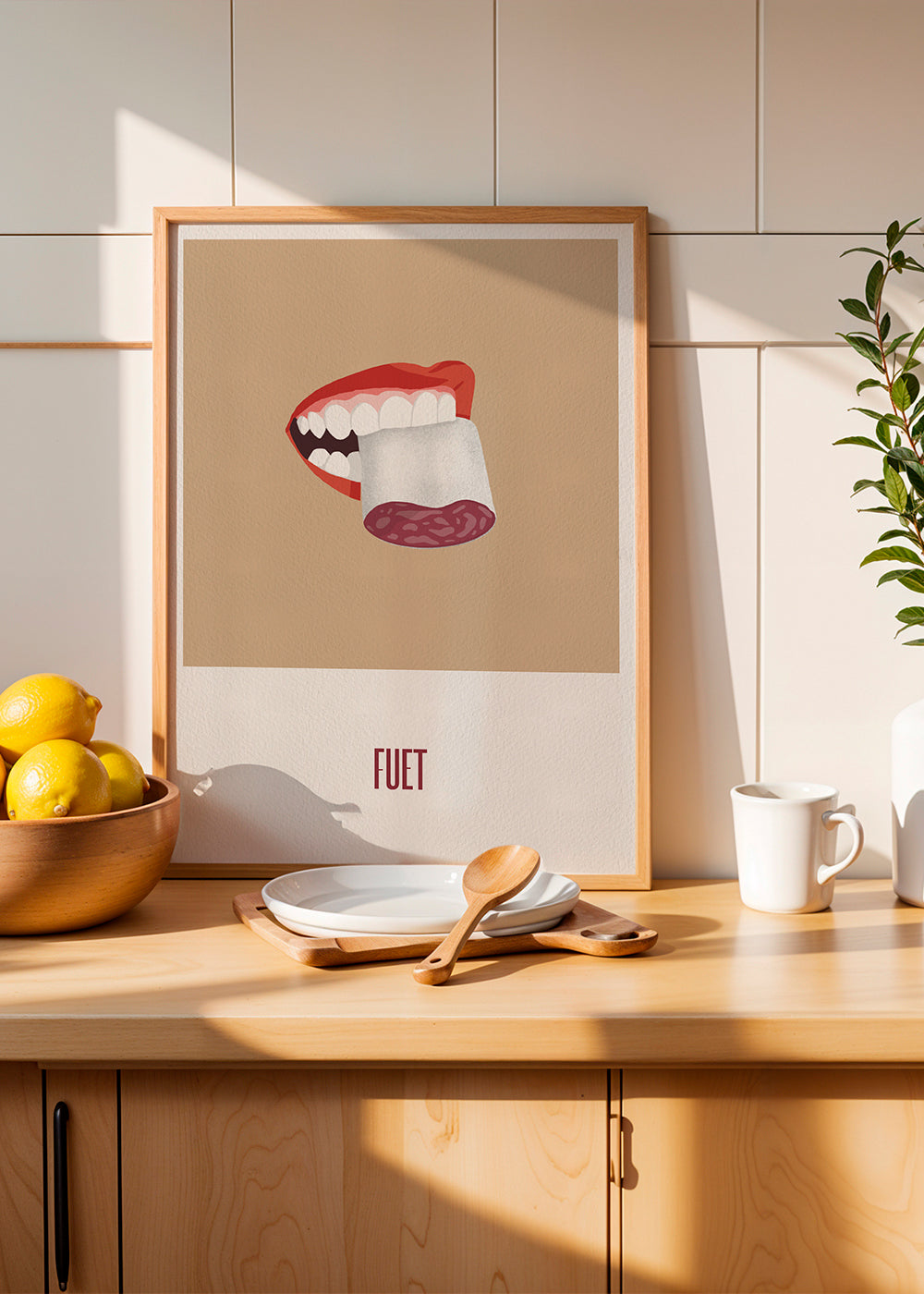 Kökskonst Fuet illustration
