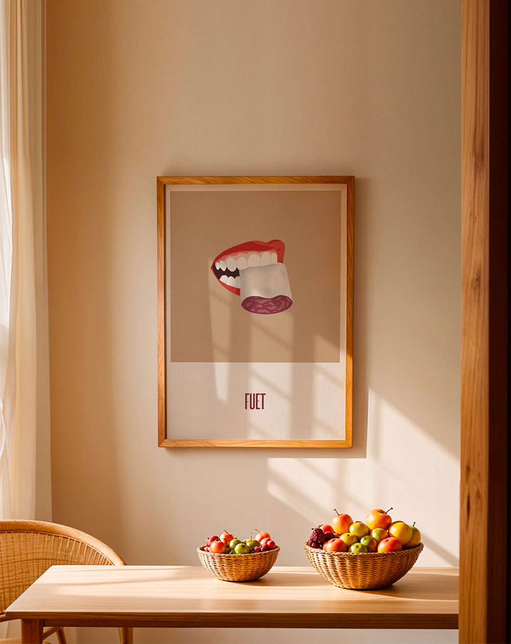 Kökskonst Fuet illustration