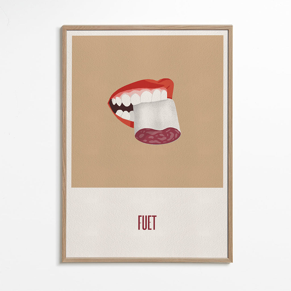 Kökskonst Fuet illustration