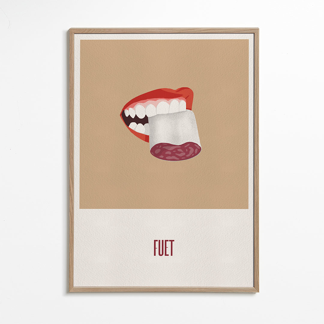 Kökskonst Fuet illustration