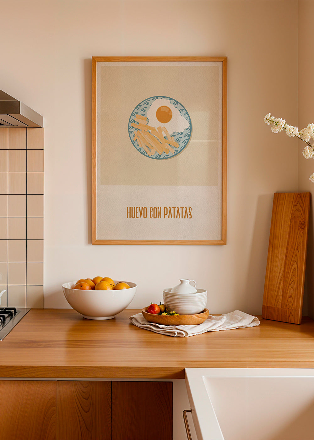 Kökskonst: ägg med pommes