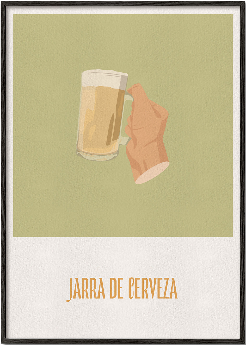 Kökskonst: ölglas illustration