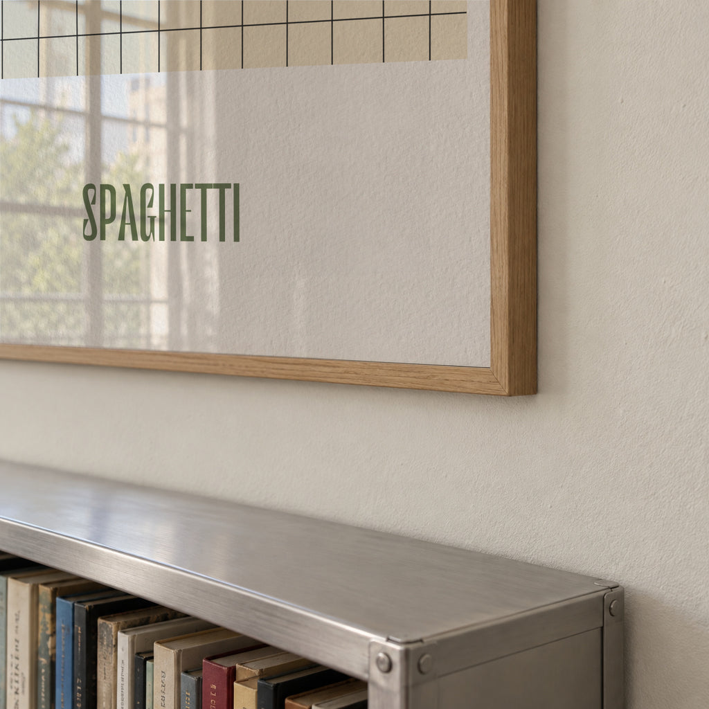 Spaghetti - Framed poster detail