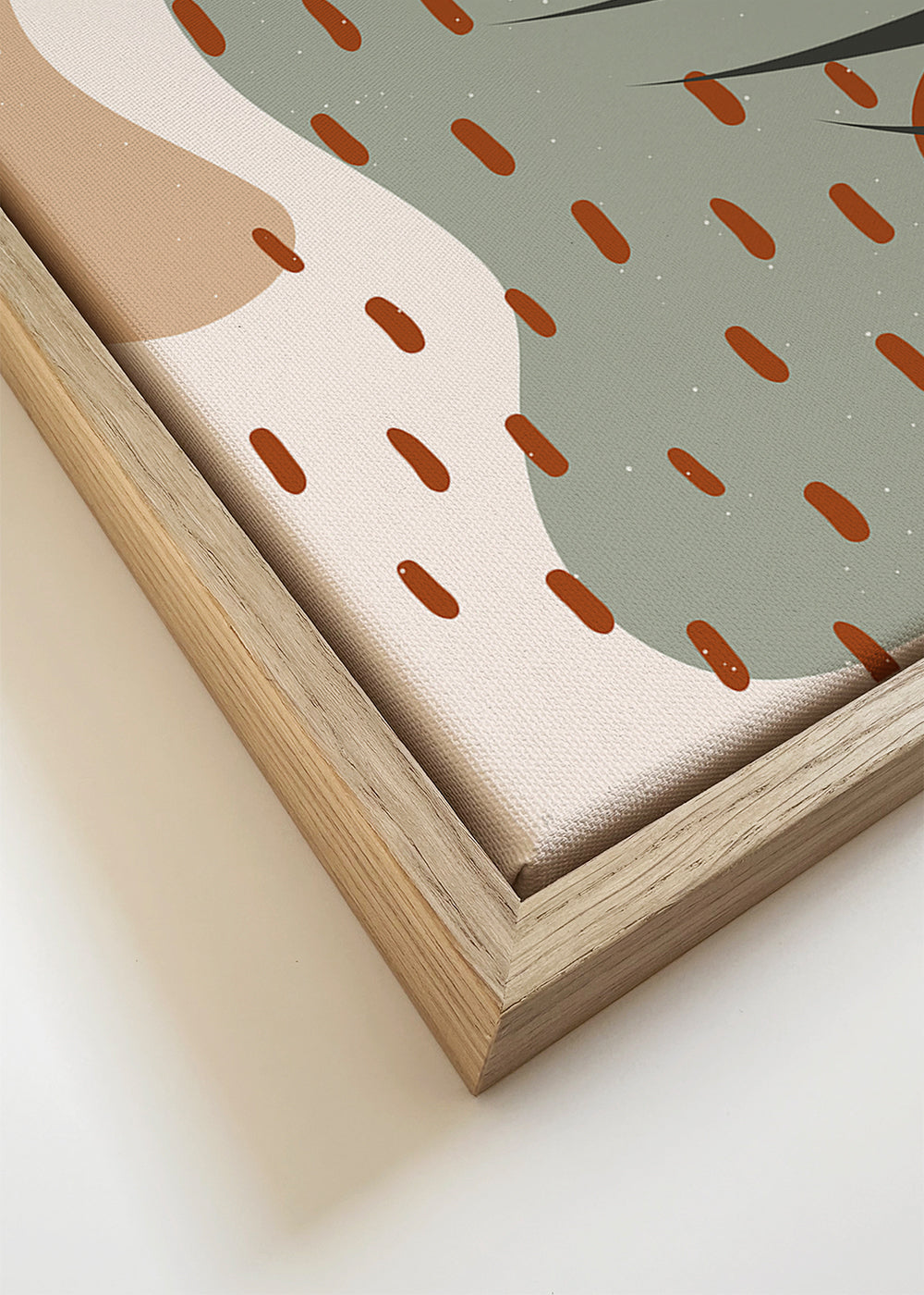 Botanisk poster med tropiskt blad minimal