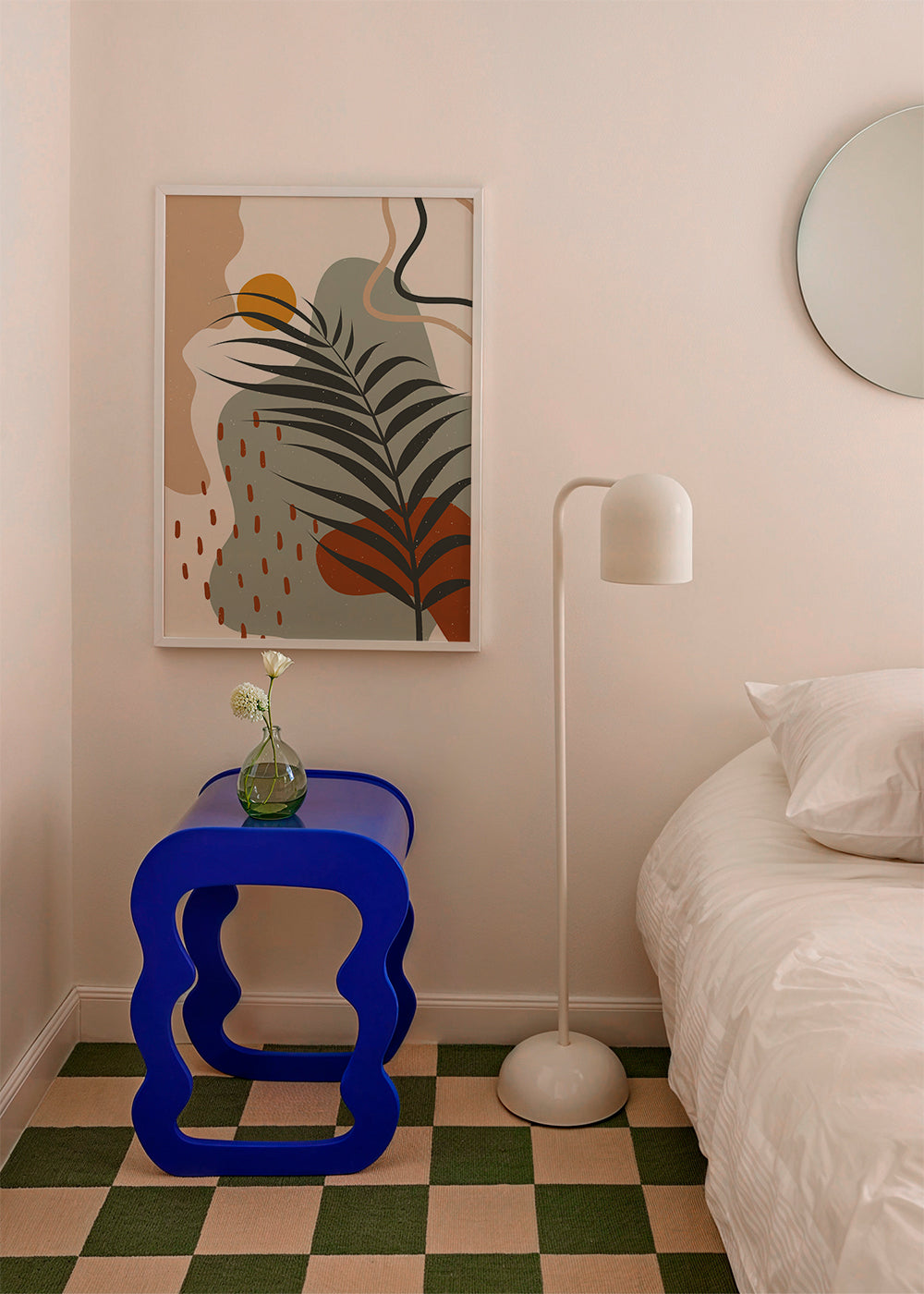 Botanisk poster med tropiskt blad minimal