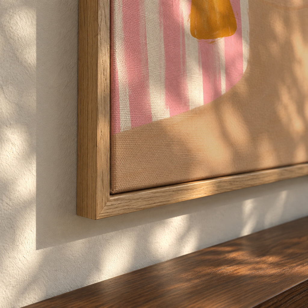 Frida Vibes Woman Portrait - Framed canvas detail