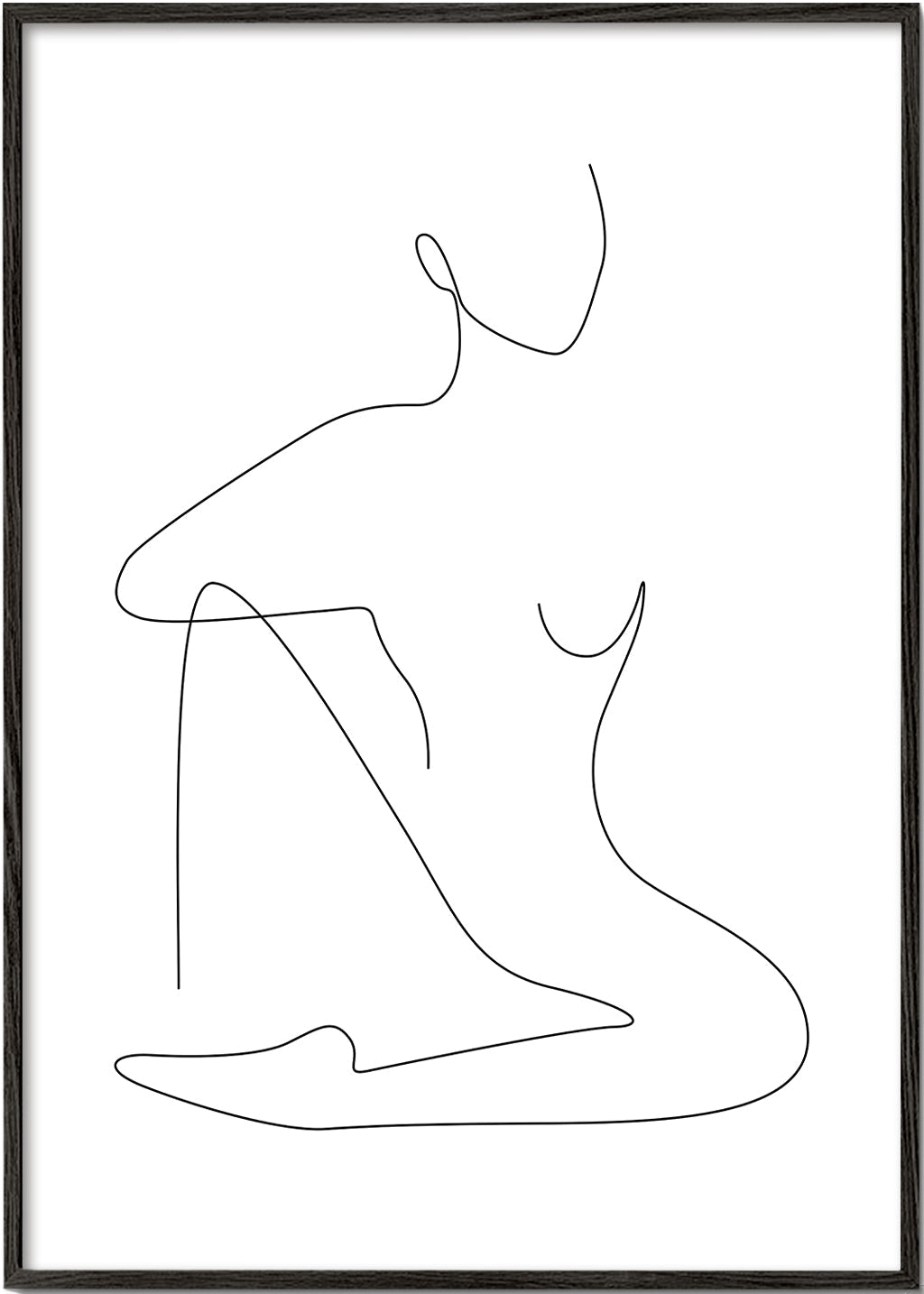 Illustration av minimalistisk linjefigur