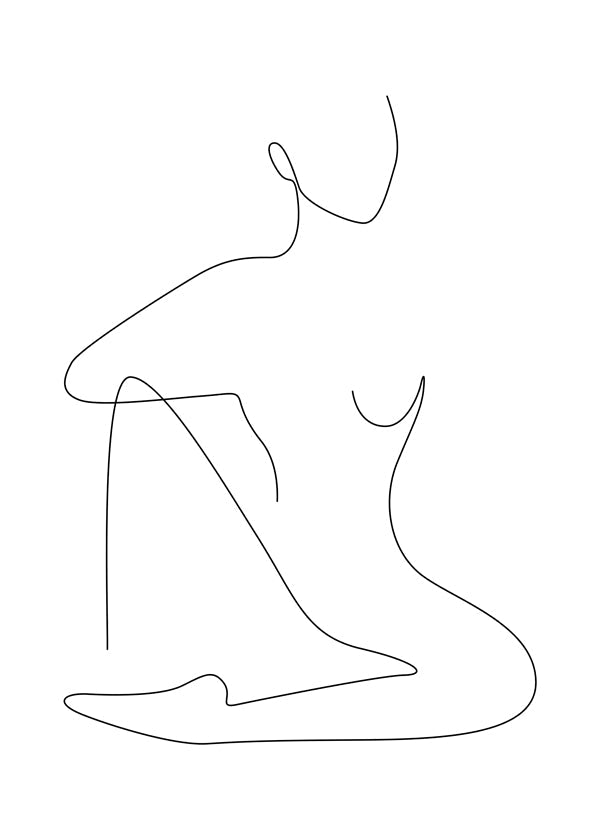 Illustration av minimalistisk linjefigur