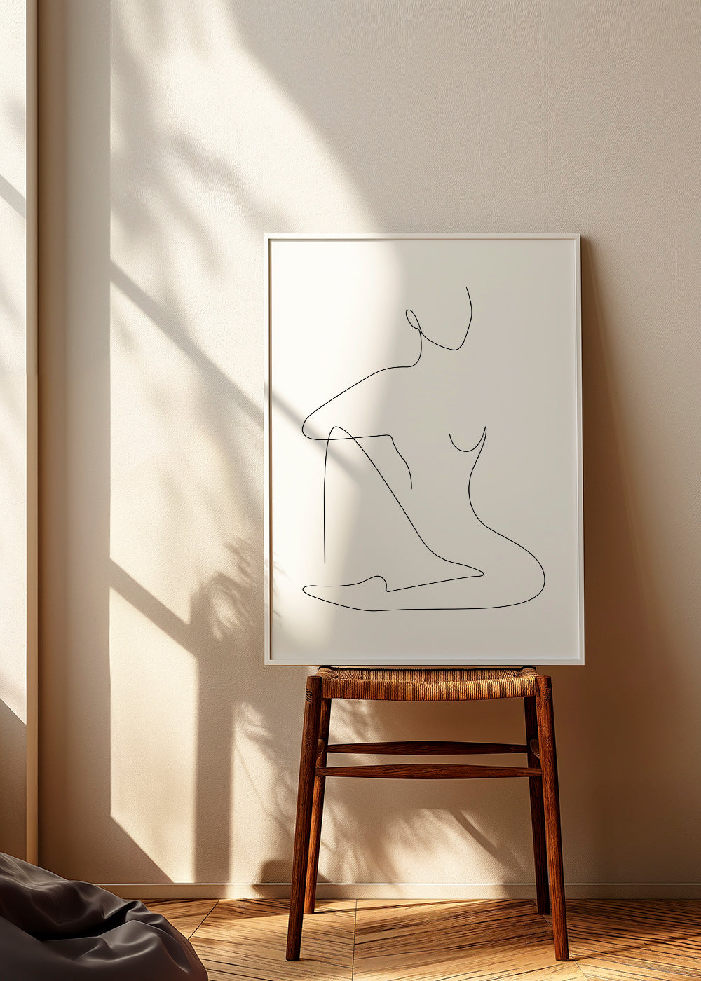 Illustration av minimalistisk linjefigur