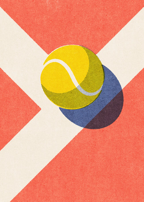 BALLS / Tennis (Clay Court) - Unframed art print