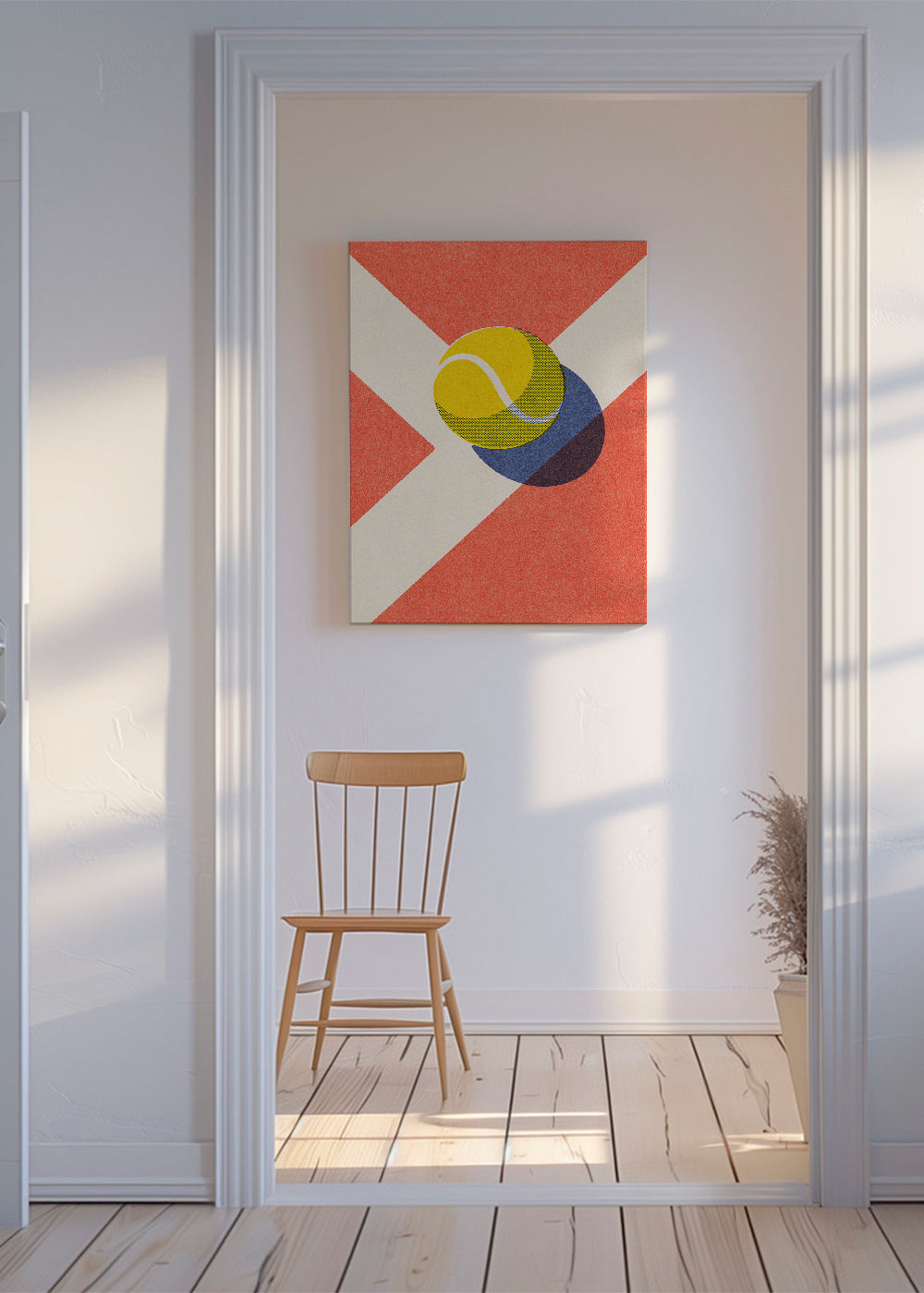 Sportkonst: grafisk tennisboll