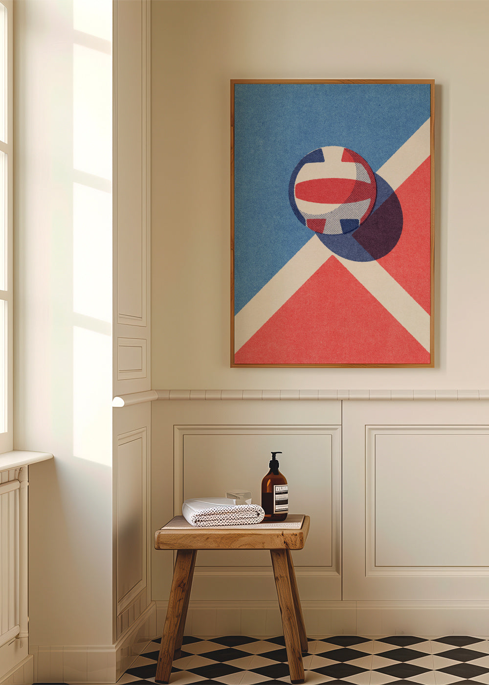 BALLS / Volleyball - Framed poster in an interior