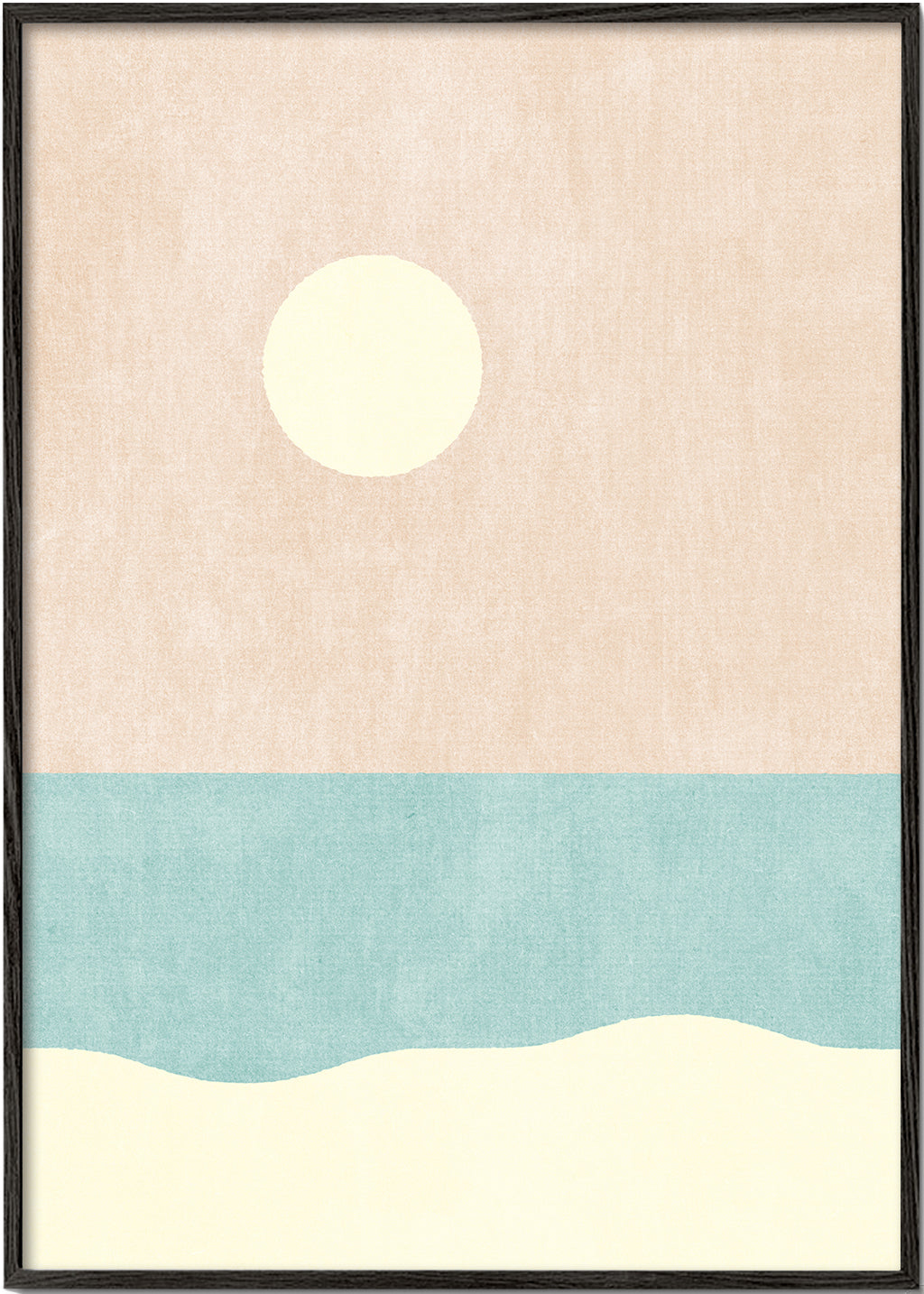 Minimalistiskt strandlandskap