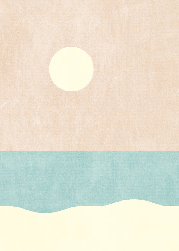Minimalistiskt strandlandskap
