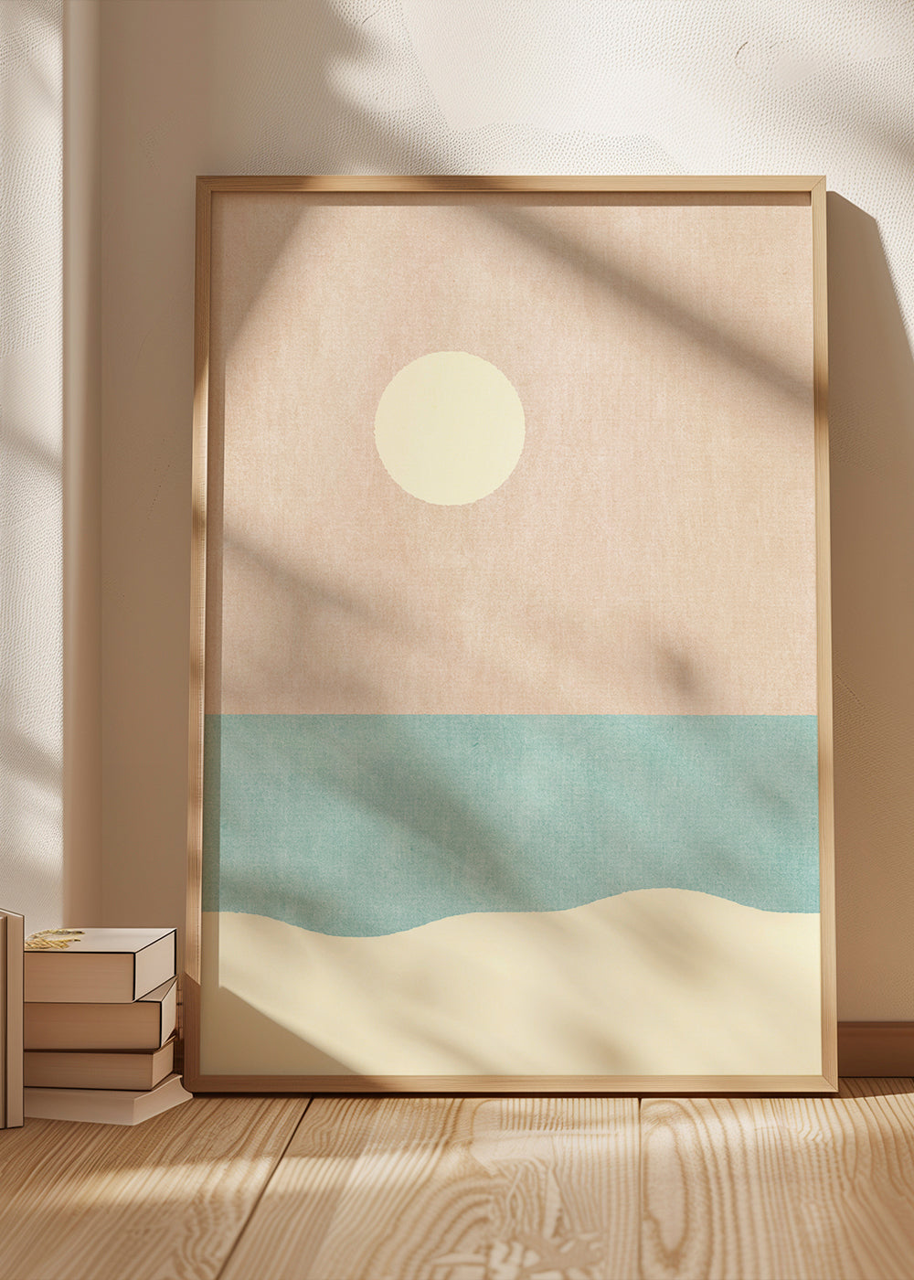 Minimalistiskt strandlandskap