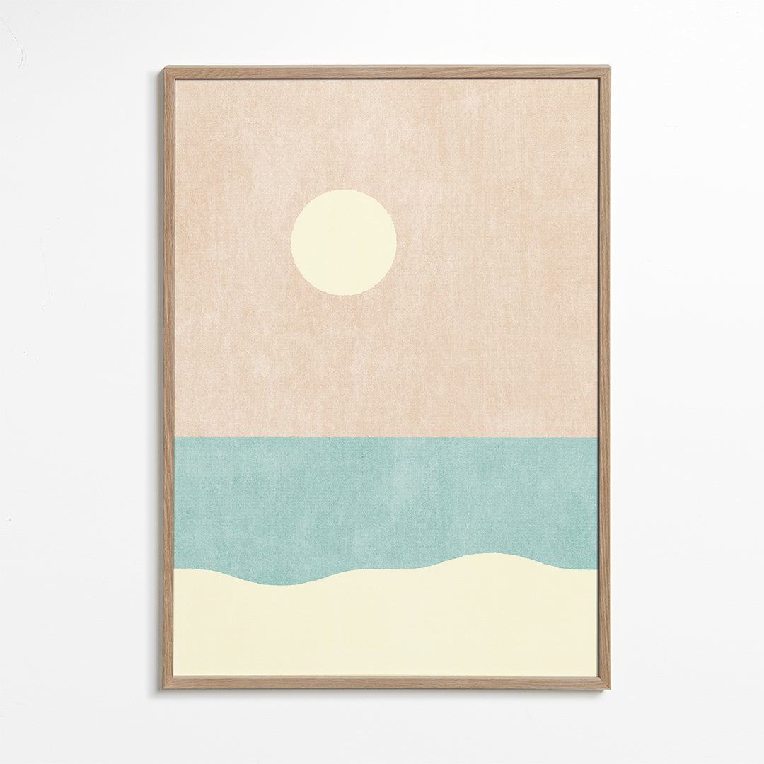 Minimalistiskt strandlandskap