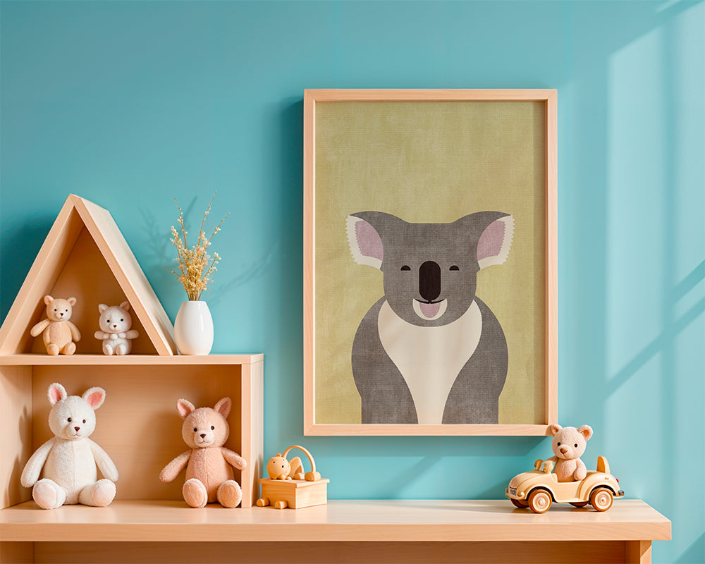 Barnposter leende koala