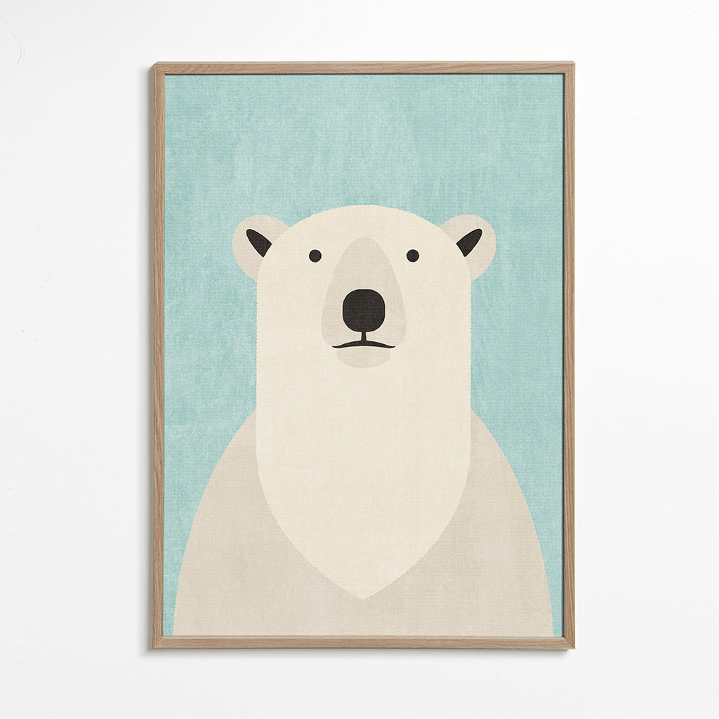 Tavla isbjörn minimalistisk