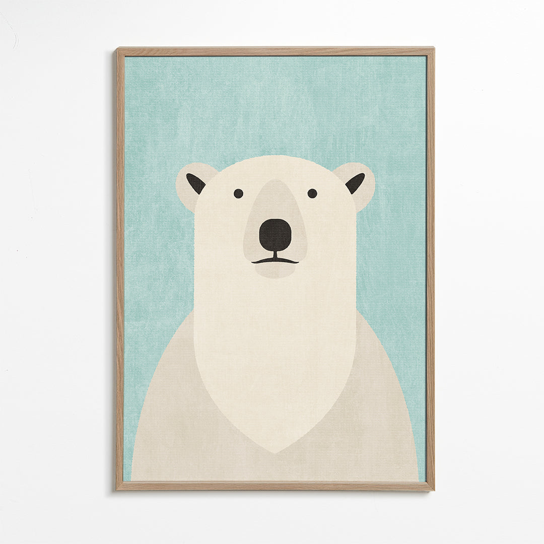 Tavla isbjörn minimalistisk