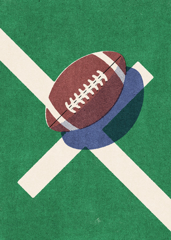 Sportkonst: Amerikansk fotboll på planen