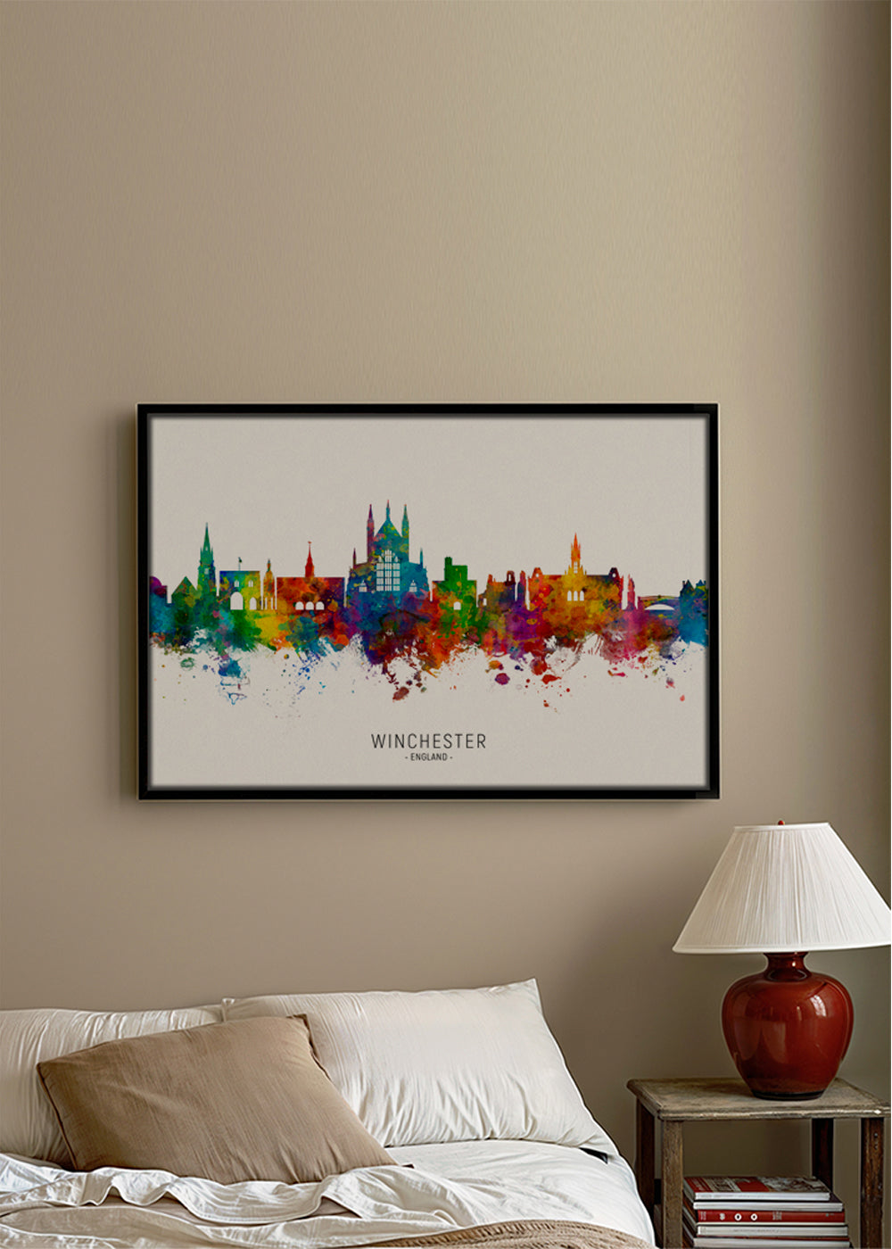 Kökskonst Winchester skyline i flerfärgat
