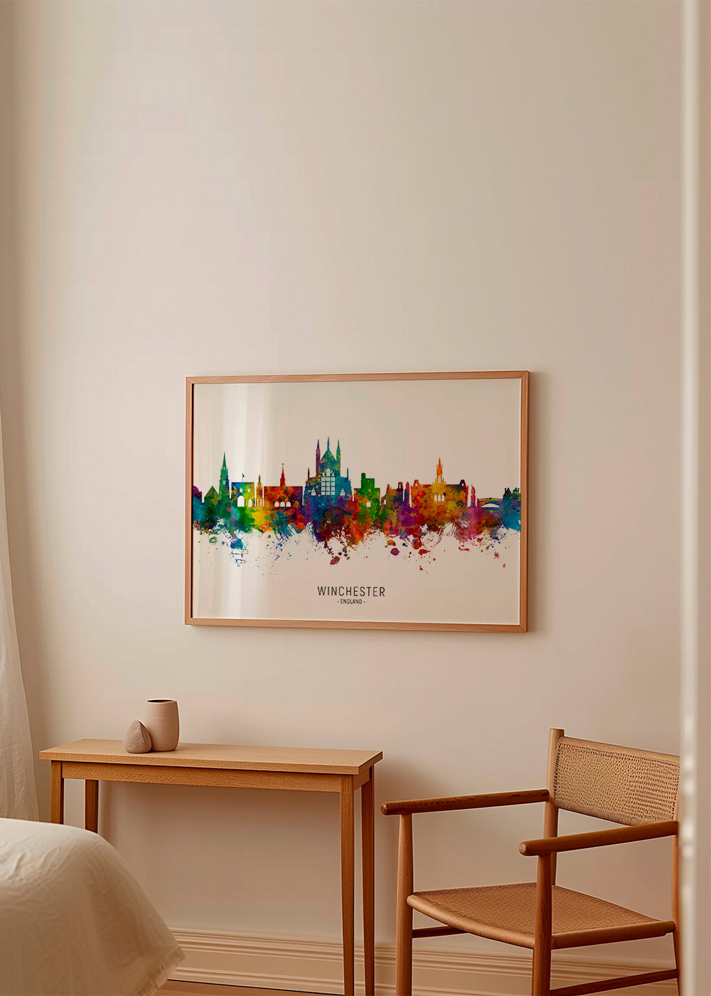 Kökskonst Winchester skyline i flerfärgat