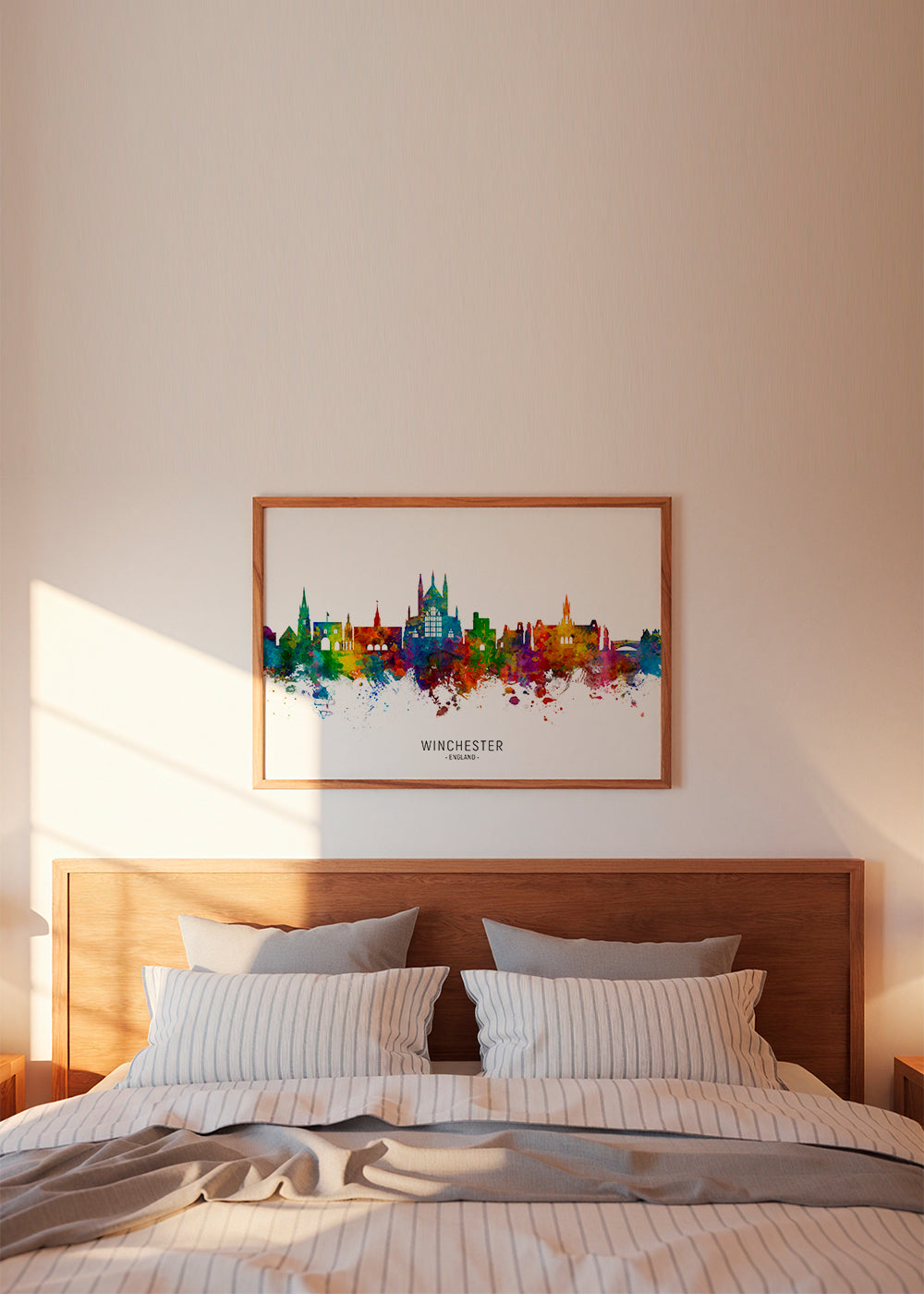 Kökskonst Winchester skyline i flerfärgat