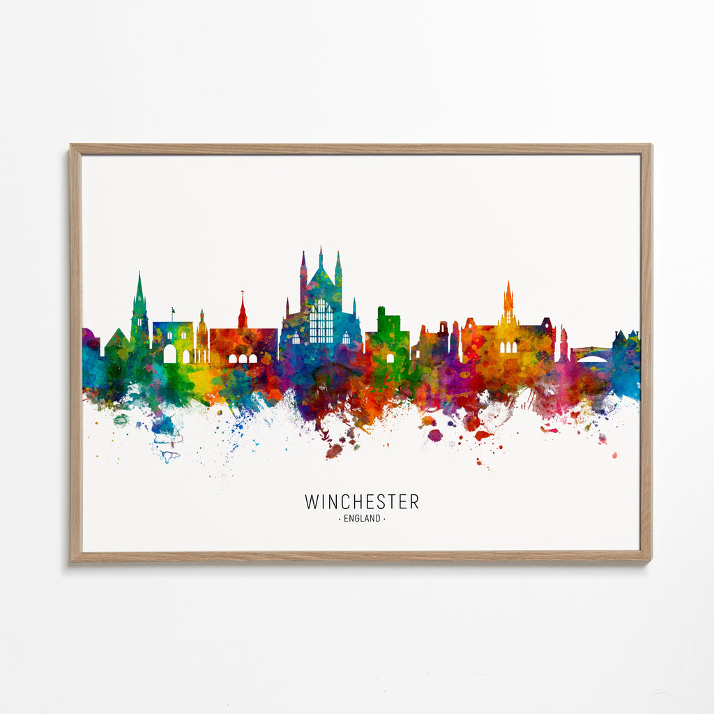 Kökskonst Winchester skyline i flerfärgat