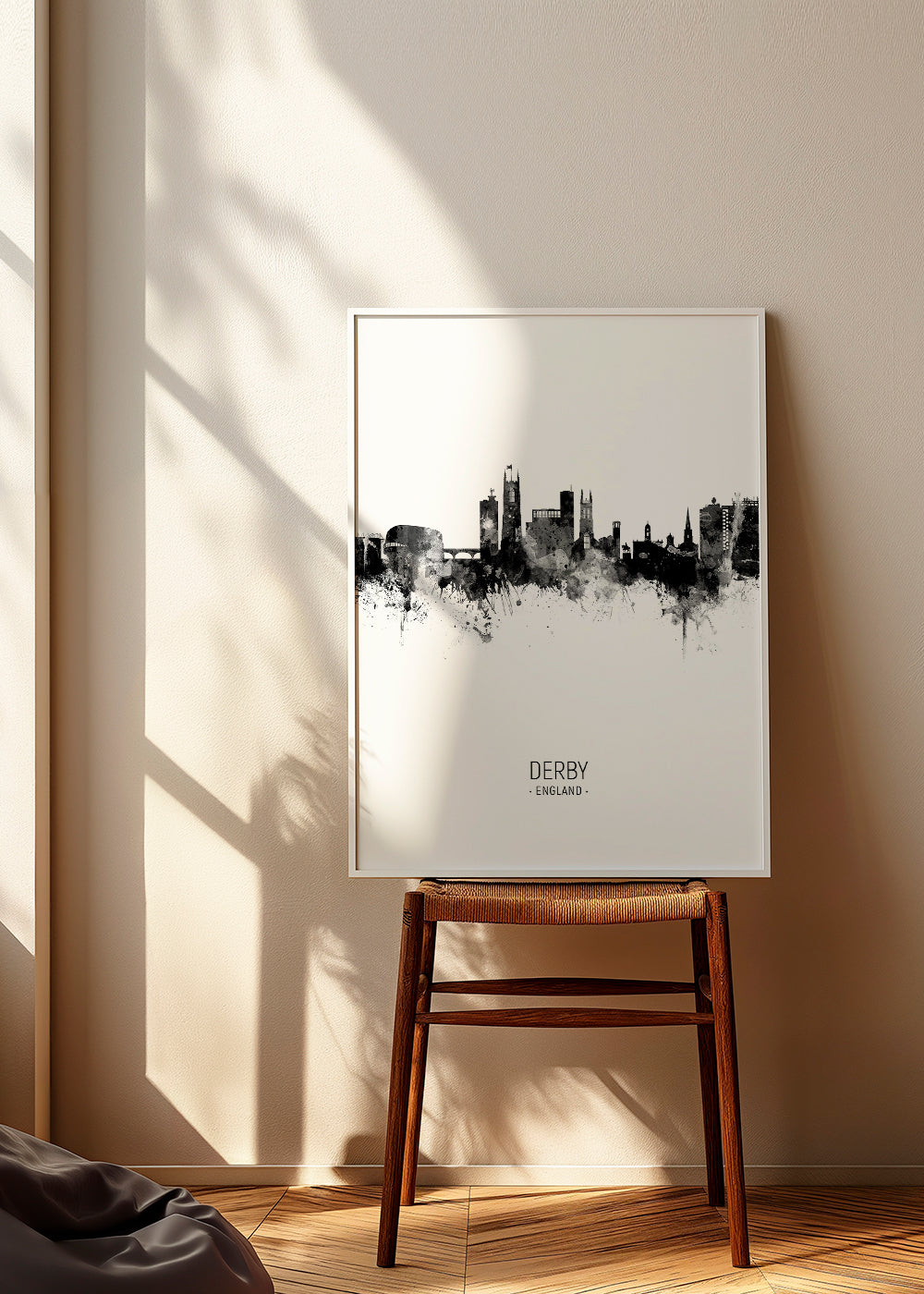 Stadskonst: Derby skyline i bläck
