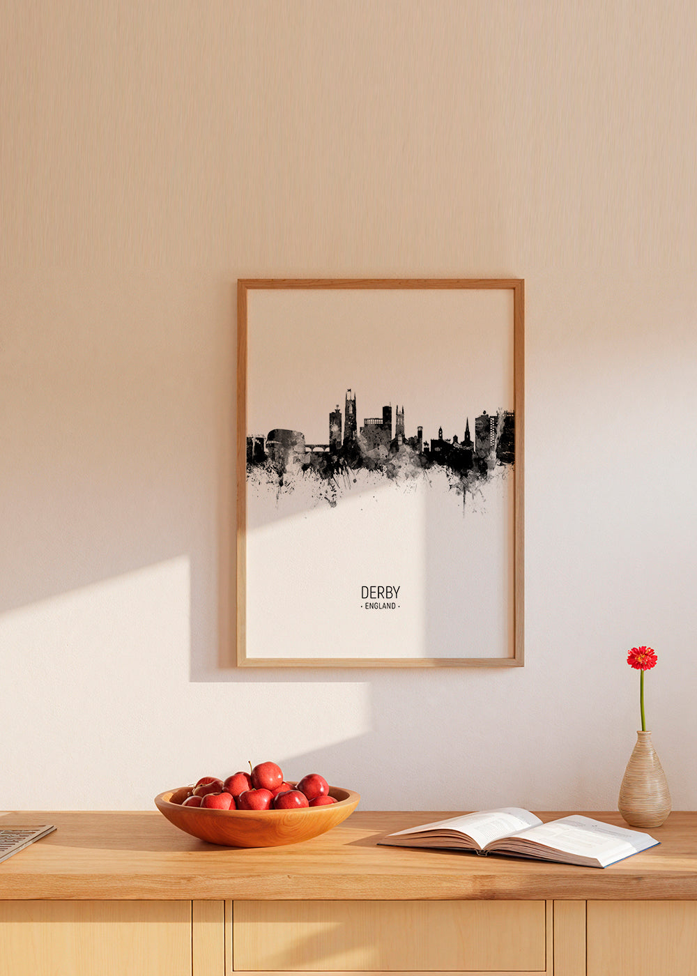Stadskonst: Derby skyline i bläck