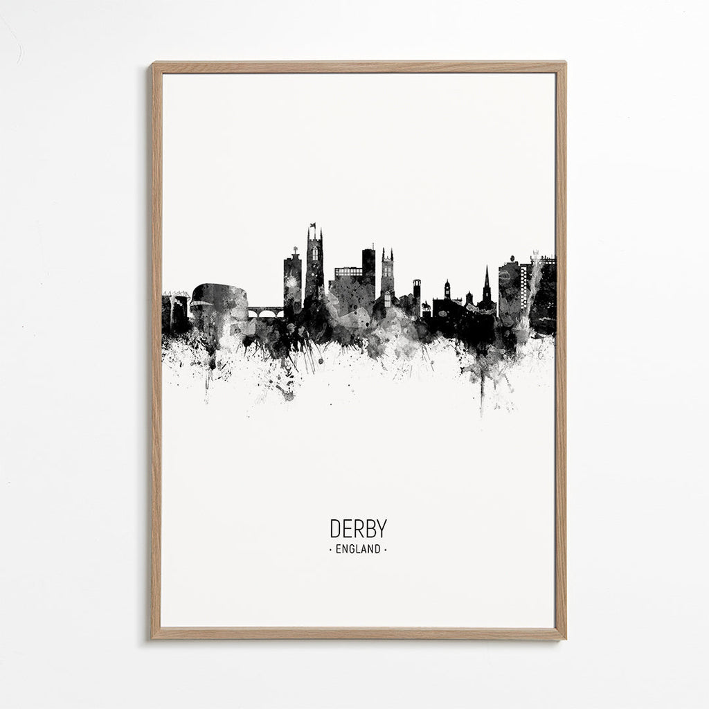 Stadskonst: Derby skyline i bläck