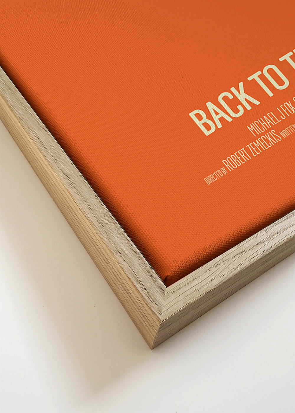 Vintage poster DeLorean orange