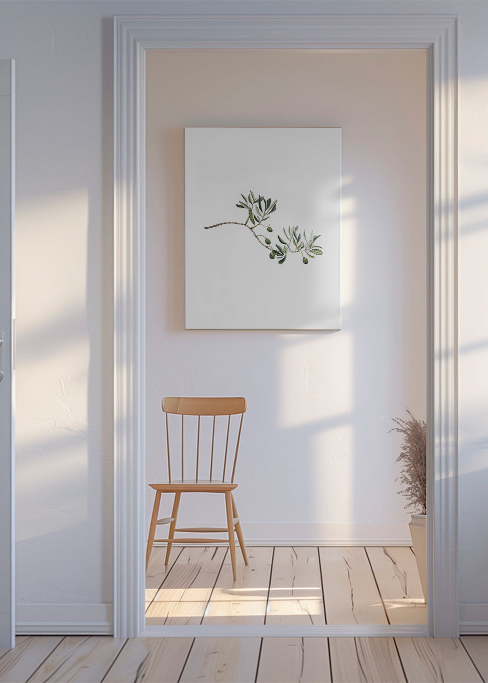 Botanisk poster olivkvist studie