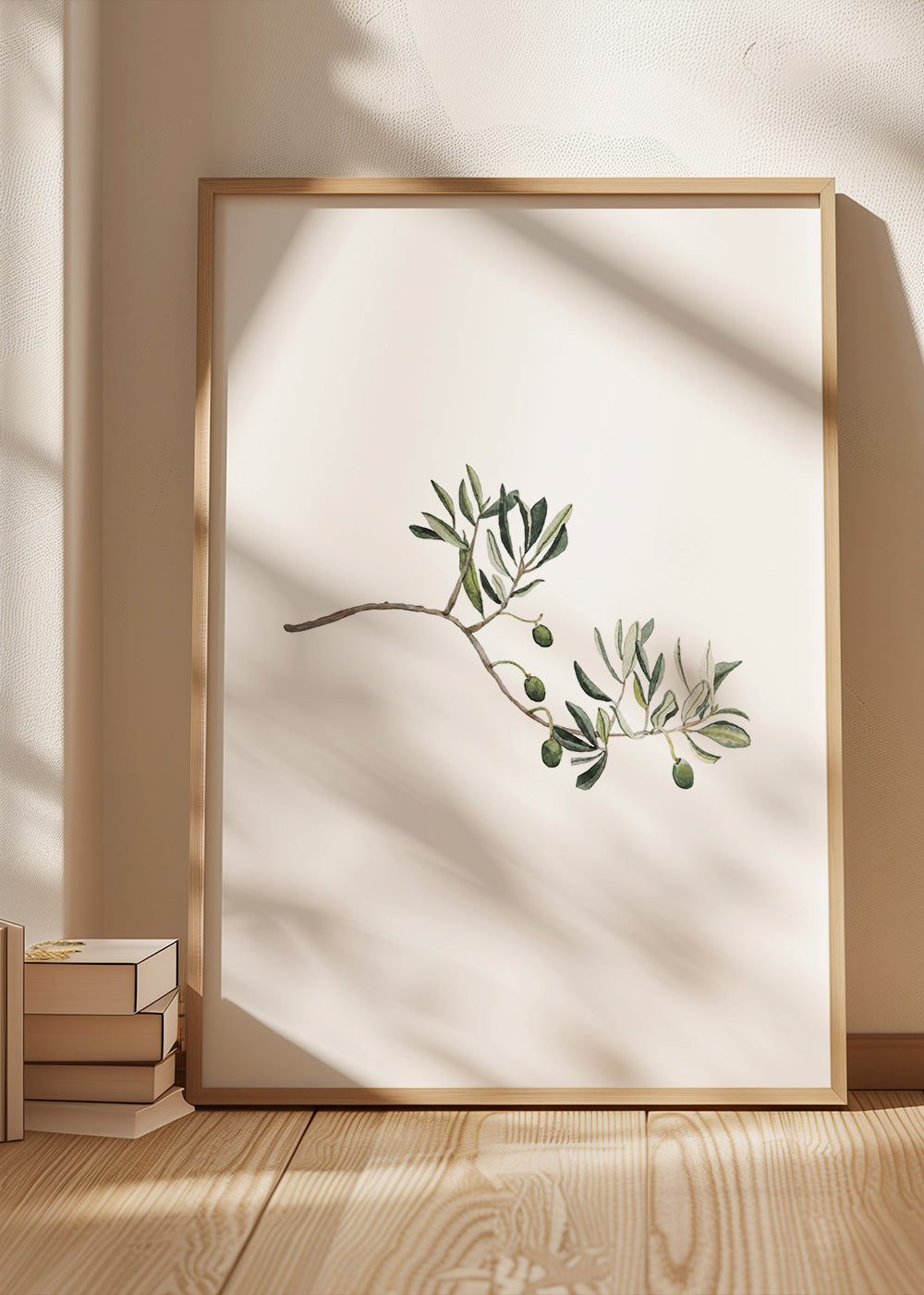 Botanisk poster olivkvist studie