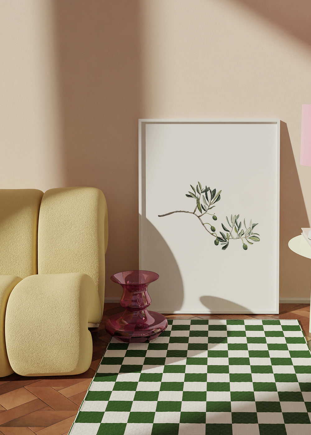 Botanisk poster olivkvist studie