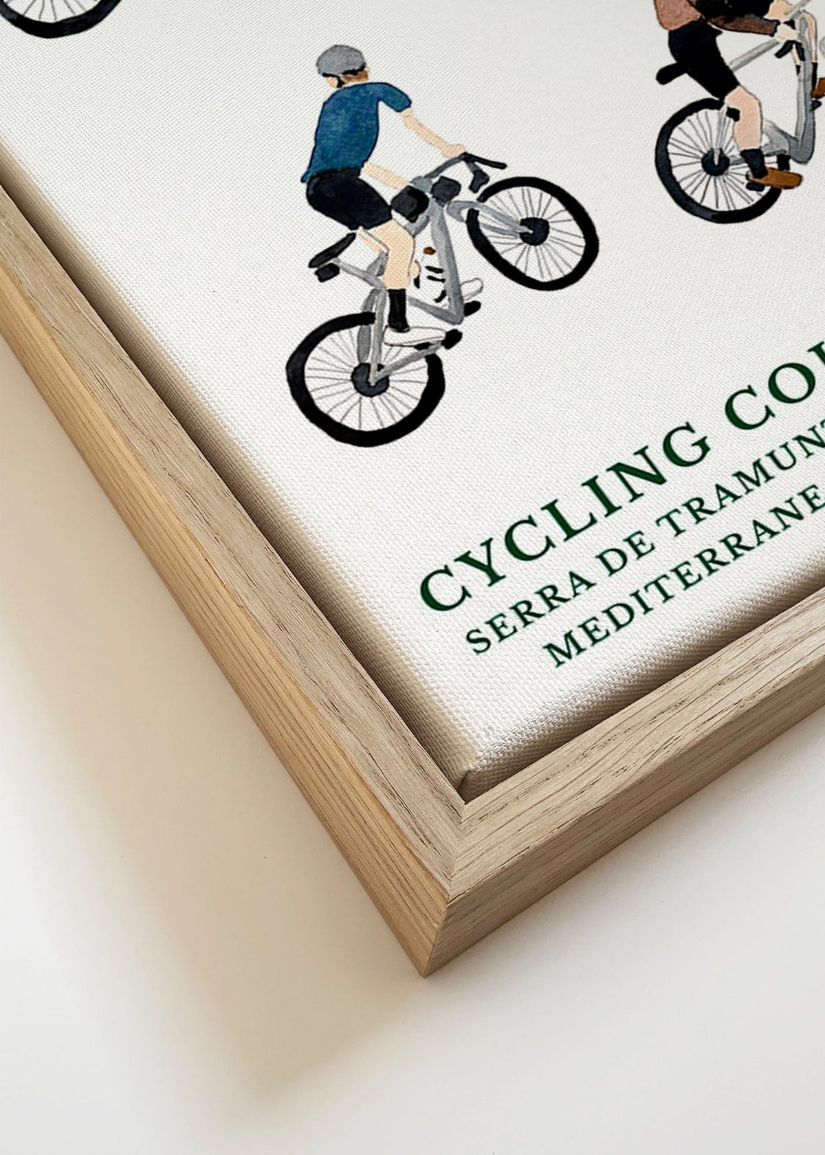 Sportkonst Mallorca cyklister