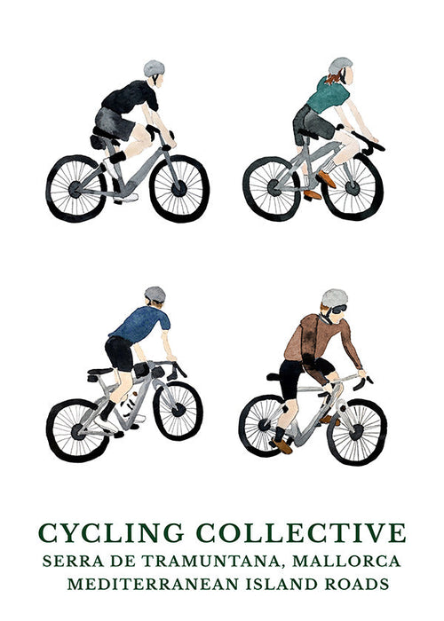 Sportkonst Mallorca cyklister