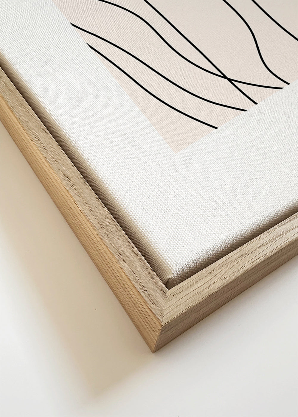 Minimalistisk print med organiska linjer
