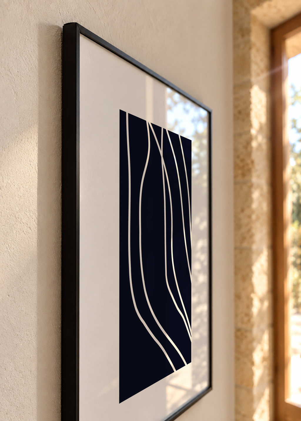Dark Lines - Framed poster detail