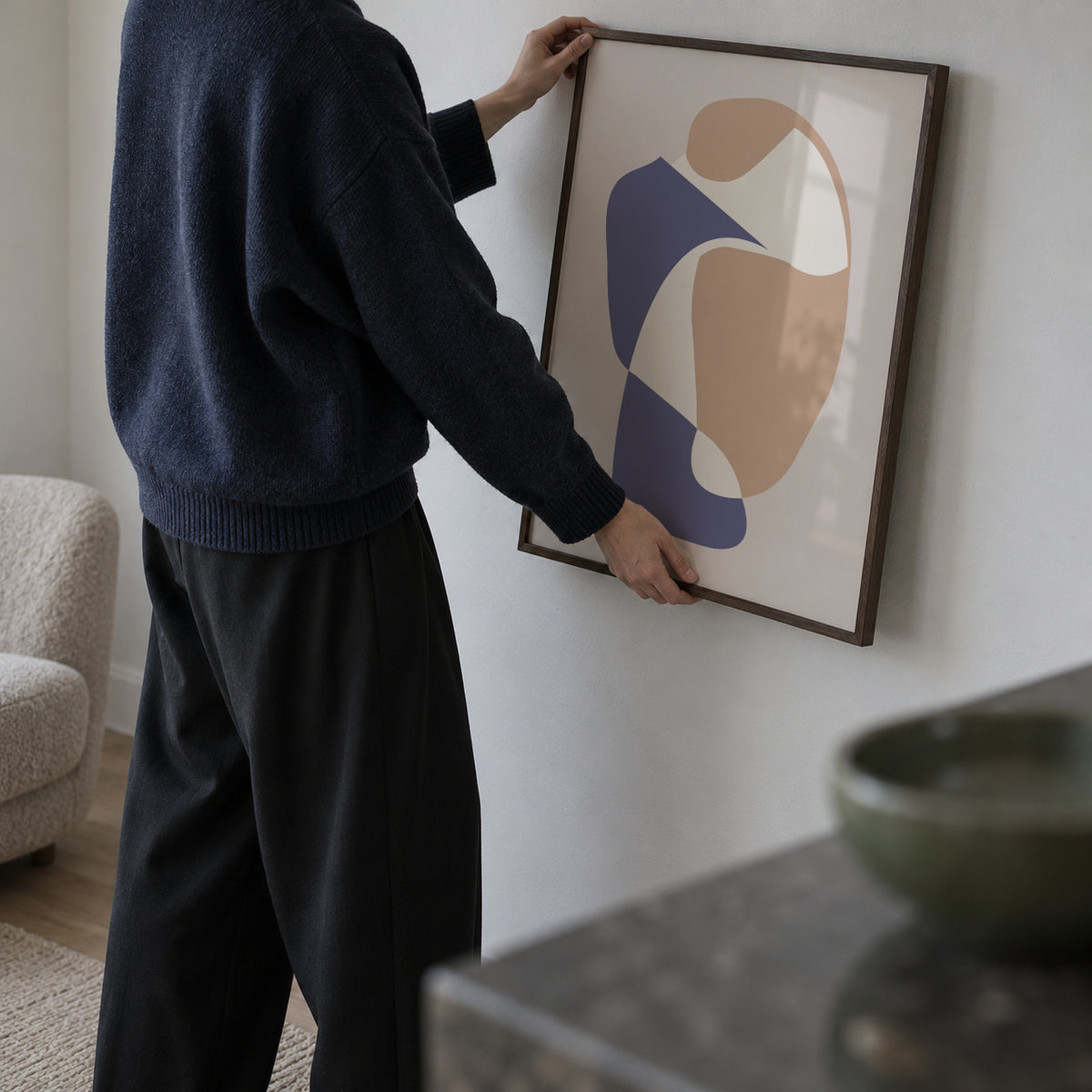 Form XXVIII - Framed poster in an interior