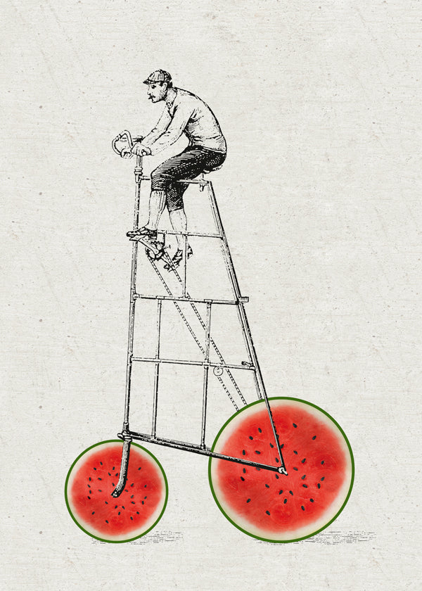 Kökskonst med vattenmeloncykel