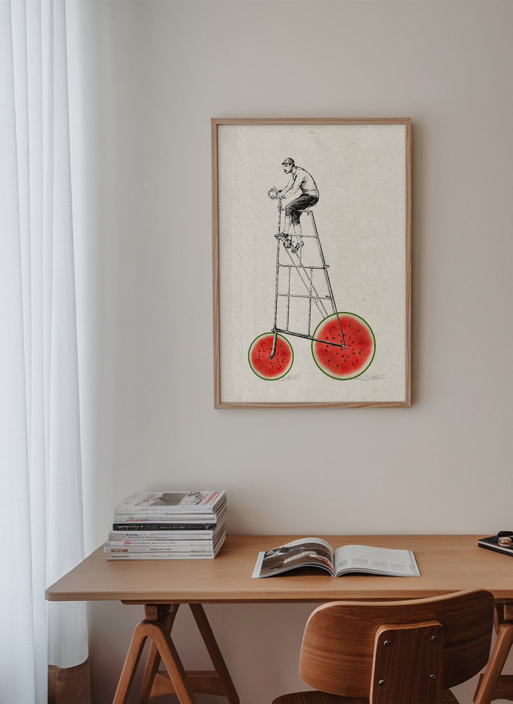 Kökskonst med vattenmeloncykel
