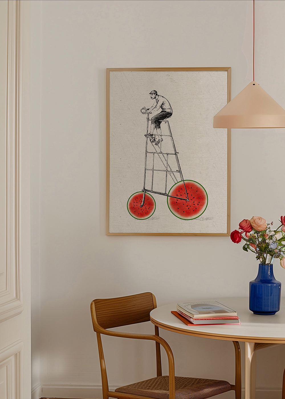 Kökskonst med vattenmeloncykel