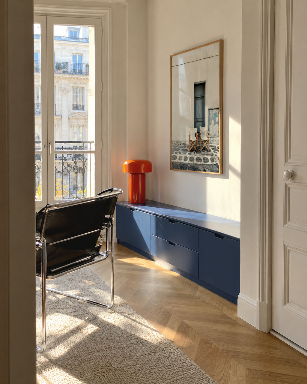 The Blue Door - Framed poster in an interior