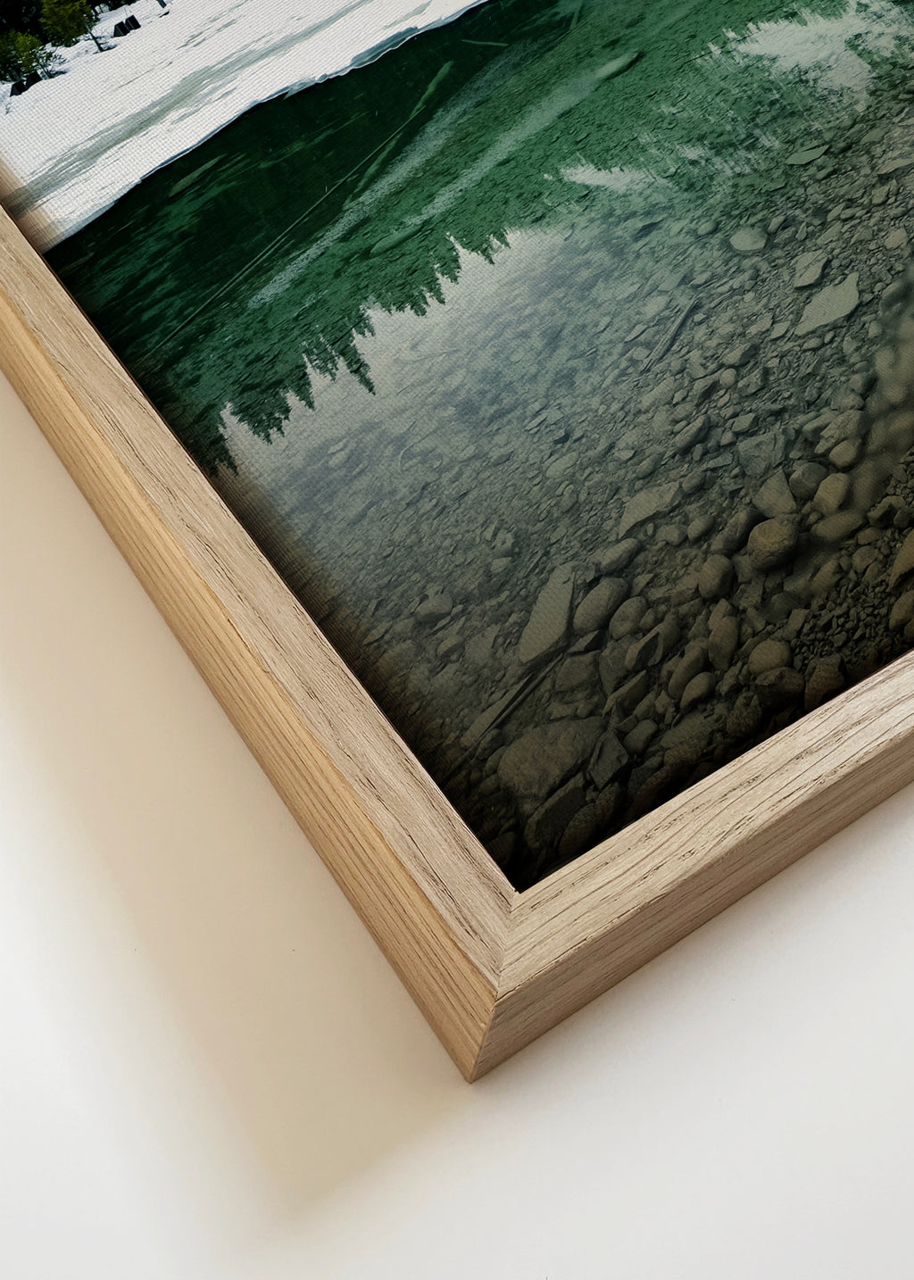 The Boathouse - Framed canvas detail