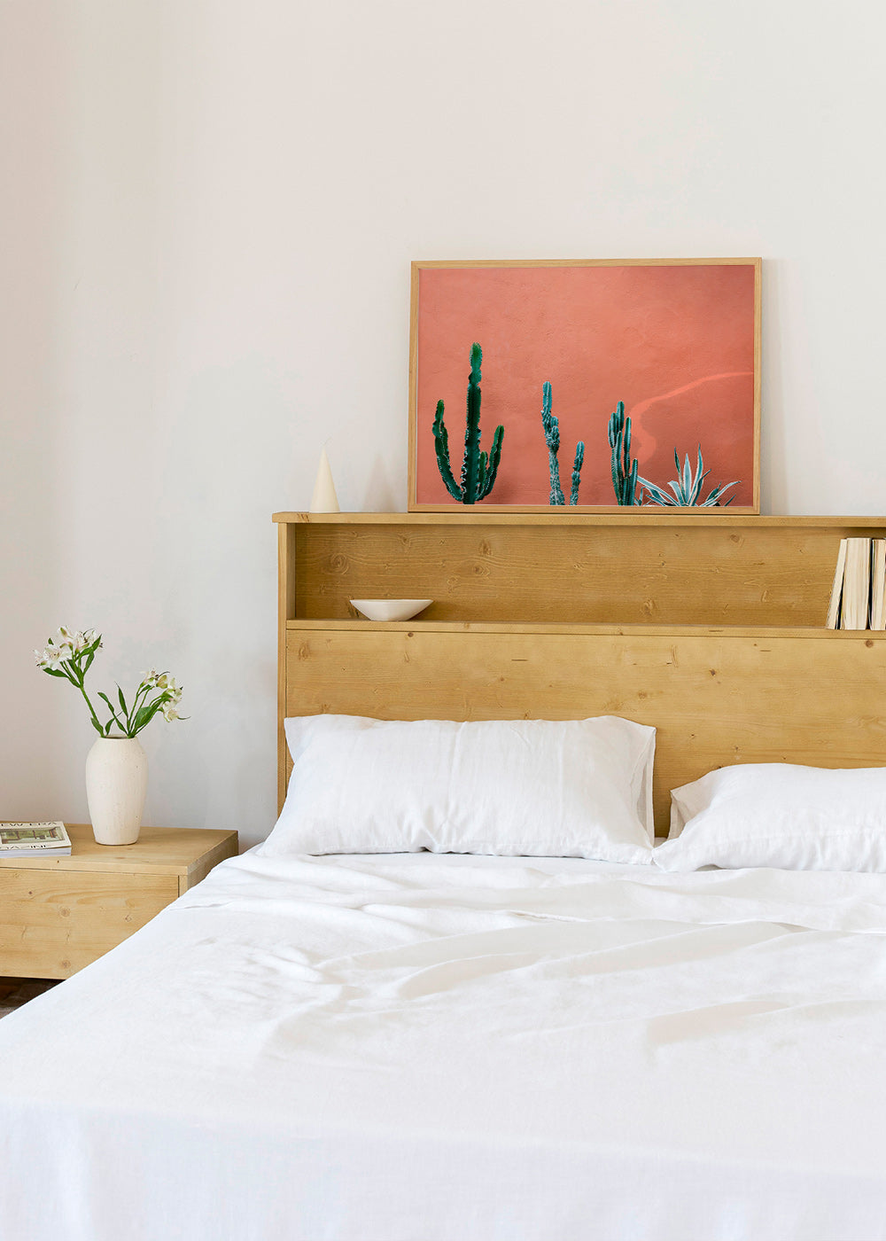 Botanisk poster med kaktusar på terrakottavägg – Product3